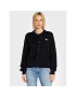 Tommy Jeans Кардиган Badge Cable DW0DW14263 Черен Oversize - Pepit.bg