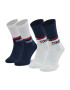 Tommy Jeans Комплект 2 чифта дълги чорапи детски 701210515 Бял - Pepit.bg
