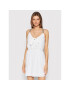 Tommy Jeans Лятна рокля Essential DW0DW12860 Бял Regular Fit - Pepit.bg