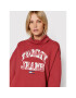 Tommy Jeans Плетена рокля College Argyle DW0DW11871 Бордо Relaxed Fit - Pepit.bg