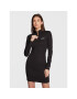 Tommy Jeans Плетена рокля Signature Bodycon DW0DW14386 Черен Slim Fit - Pepit.bg