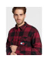 Tommy Jeans Преходно яке Sherpa Flannel DM0DM15132 Бордо Regular Fit - Pepit.bg