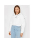 Tommy Jeans Пухено яке Cropped DW0DW11104 Бял Regular Fit - Pepit.bg