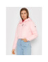 Tommy Jeans Пухено яке Cropped DW0DW11104 Розов Regular Fit - Pepit.bg