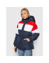 Tommy Jeans Пухено яке Tjw Belsted Colorblock DW0DW11097 Тъмносин Regular Fit - Pepit.bg