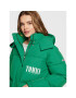 Tommy Jeans Пухено яке A-Line Fashion DW0DW14307 Зелен Oversize - Pepit.bg