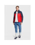 Tommy Jeans Пухено яке Colorblock DM0DM15387 Червен Regular Fit - Pepit.bg