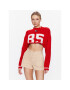 Tommy Jeans Пуловер DW0DW15396 Червен Relaxed Fit - Pepit.bg