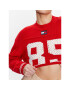Tommy Jeans Пуловер DW0DW15396 Червен Relaxed Fit - Pepit.bg