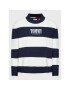 Tommy Jeans Пуловер Serif Stripe DM0DM15154 Тъмносин Relaxed Fit - Pepit.bg