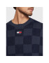 Tommy Jeans Пуловер Skater Checkerboard DM0DM15069 Тъмносин Relaxed Fit - Pepit.bg