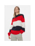 Tommy Jeans Пуловер Tjw Colorblock Sweater DW0DW17495 Тъмносин Regular Fit - Pepit.bg