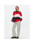 Tommy Jeans Пуловер Tjw Colorblock Sweater DW0DW17495 Тъмносин Regular Fit - Pepit.bg