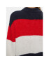 Tommy Jeans Пуловер Tjw Colorblock Sweater DW0DW17495 Тъмносин Regular Fit - Pepit.bg