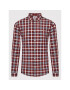 Tommy Jeans Риза Essential Poplin Check DM0DM12339 Червен Regular Fit - Pepit.bg
