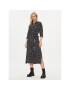 Tommy Jeans Рокля тип риза Tjw Ditsy Belted Midi Dress Ext DW0DW17419 Черен Regular Fit - Pepit.bg