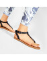 Tommy Jeans Сандали Essential Toe Post Flat Sandal EN0EN01316 Черен - Pepit.bg