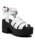 Tommy Jeans Сандали Heeled leather Sandal EN0EN01803 Бял - Pepit.bg