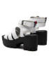 Tommy Jeans Сандали Heeled leather Sandal EN0EN01803 Бял - Pepit.bg