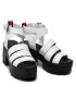 Tommy Jeans Сандали Heeled leather Sandal EN0EN01803 Бял - Pepit.bg