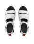 Tommy Jeans Сандали Heeled leather Sandal EN0EN01803 Бял - Pepit.bg