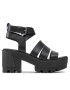 Tommy Jeans Сандали Heeled Leather Sandal EN0EN01803 Черен - Pepit.bg