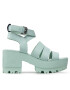 Tommy Jeans Сандали Heeled Leather Sandal EN0EN01803 Син - Pepit.bg