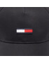 Tommy Jeans Шапка с козирка Flag AM0AM10391 Черен - Pepit.bg