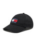 Tommy Jeans Шапка с козирка Heritage Cap Print AM0AM07532 Черен - Pepit.bg