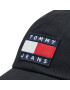 Tommy Jeans Шапка с козирка Heritage Cap Seasonal AM0AM08252 Черен - Pepit.bg