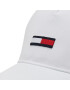 Tommy Jeans Шапка с козирка Tjm Flag Cap AM0AM08496 Бял - Pepit.bg