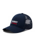 Tommy Jeans Шапка с козирка Tjm Flag Trucker AM0AM07172 Тъмносин - Pepit.bg