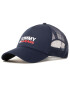 Tommy Jeans Шапка с козирка Tjm Logo Trucker Cap AM0AM07017 Тъмносин - Pepit.bg