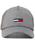 Tommy Jeans Шапка с козирка Tjm Trucker Cap Jersey AM0AM06083 Сив - Pepit.bg