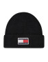 Tommy Jeans Шапка Tjm Travel Short Beanie AM0AM08716 Черен - Pepit.bg