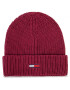 Tommy Jeans Шапка Tjw Basic Flag Rib Beanie AW0AW07223 Бордо - Pepit.bg