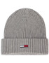 Tommy Jeans Шапка Tjw Basic Flag Rib Beanie AW0AW07223 Сив - Pepit.bg