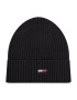 Tommy Jeans Шапка Tjw Ess Flag Beanie AW0AW10705 Черен - Pepit.bg