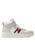 Tommy Jeans Сникърси Basket Splatter Mid Cupsole EN0EN01650 Бял - Pepit.bg