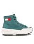 Tommy Jeans Сникърси Nubuck Mid Run Cleat EN0EN01982 Зелен - Pepit.bg