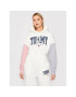 Tommy Jeans Суитшърт Color Block DW0DW12105 Бял Cropped Fit - Pepit.bg