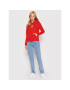 Tommy Jeans Суитшърт Essential Logo DW0DW12650 Червен Regular Fit - Pepit.bg