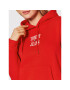 Tommy Jeans Суитшърт Essential Logo DW0DW12650 Червен Regular Fit - Pepit.bg