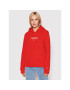 Tommy Jeans Суитшърт Essential Logo DW0DW12723 Червен Regular Fit - Pepit.bg