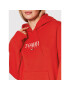 Tommy Jeans Суитшърт Essential Logo DW0DW12723 Червен Regular Fit - Pepit.bg