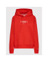 Tommy Jeans Суитшърт Essential Logo DW0DW12723 Червен Regular Fit - Pepit.bg