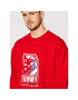 Tommy Jeans Суитшърт Tjm Basketball DM0DM10661 Червен Relaxed Fit - Pepit.bg