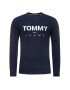 Tommy Jeans Суитшърт Tjm Melange Tommy Crew DM0DM07401 Тъмносин Slim Fit - Pepit.bg