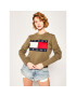 Tommy Jeans Суитшърт Tommy Flag Crew DW0DW07414 Зелен Regular Fit - Pepit.bg