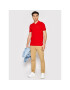 Tommy Jeans Тениска с яка и копчета Essential DM0DM12219 Червен Slim Fit - Pepit.bg